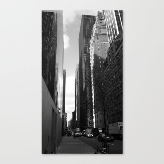 Reflection of the street Canvas Print