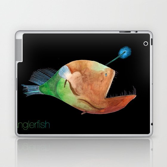 Bioluminescent Anglerfish Laptop & iPad Skin