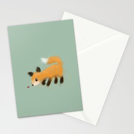 Cute Fall Fox Stationery Cards