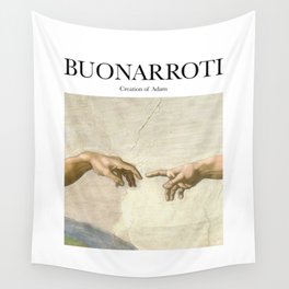 Buonarroti - Creation of Adam Wall Tapestry