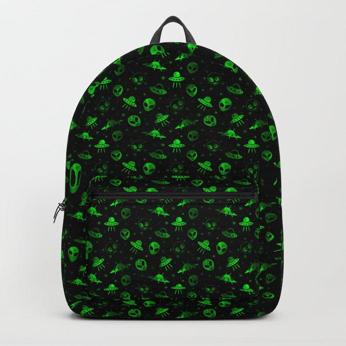 Aliens and UFOs Pattern Backpack