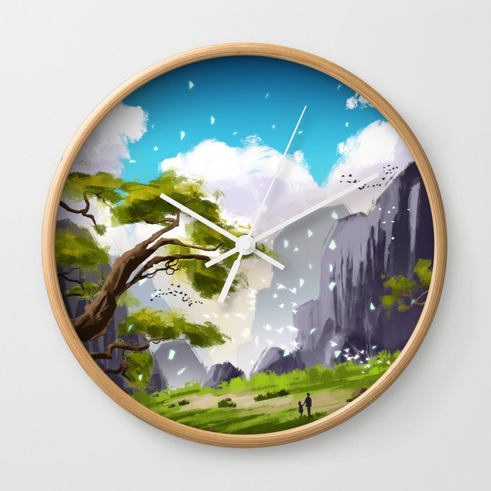 the lost paradise Wall Clock