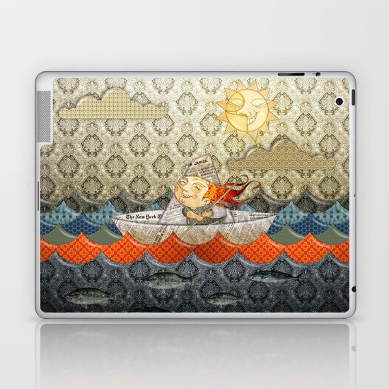 paper boat Laptop & iPad Skin