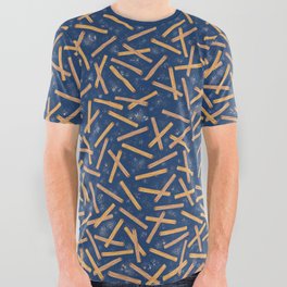 Churro Paradise Pattern All Over Graphic Tee