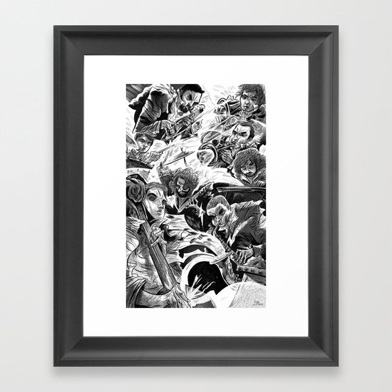 "Milkbread" band poster Framed Art Print