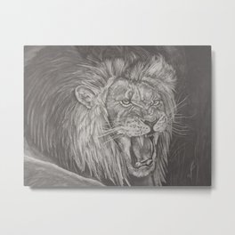 lion Metal Print | Drawing, Graphite 