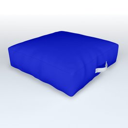 Solid ultramarine bright blue Outdoor Floor Cushion