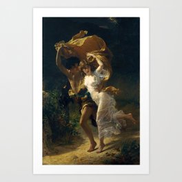 The Storm by Pierre Auguste Cot (1880) Art Print