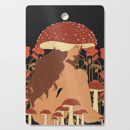 Mystical Mushroom Woman  Cutting Board