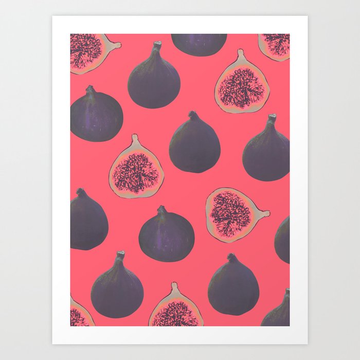 Fig pattern Art Print