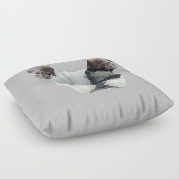 French bulldog puppy low poly. Floor Pillow