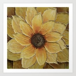Sunflower painting 1 Art Print