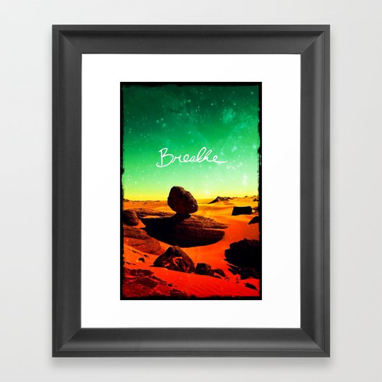 Breathe - for iphone Framed Art Print