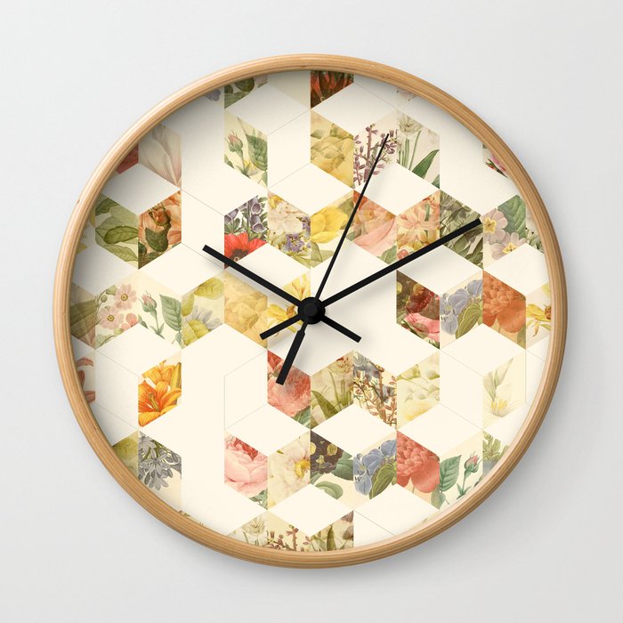 Keziah - Flowers Wall Clock