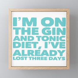 Gin and Tonic Diet Framed Mini Art Print