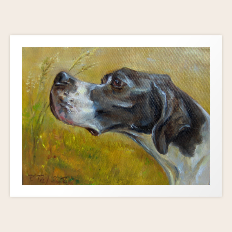 pointer dog paintings