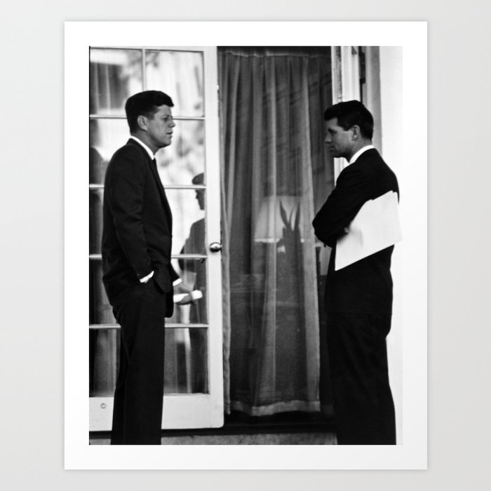 President John Kennedy And Robert Kennedy Art Print
