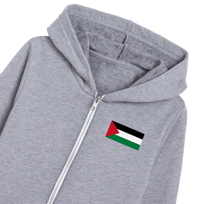 Palestinian Flag of Palestine Kids Zip Hoodie