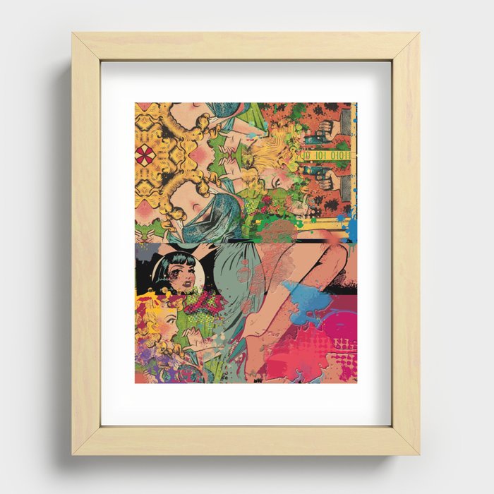 Lipstick Traces Recessed Framed Print