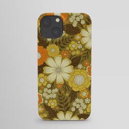1970s Retro/Vintage Floral Pattern iPhone Case