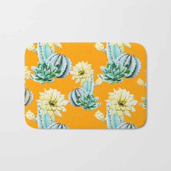 Cactus Pattern 04 Bath Mat