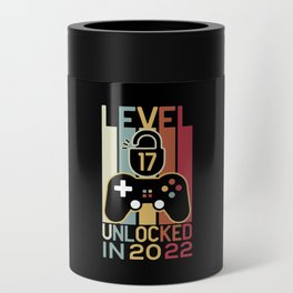Level 17 unlocked in 2022 gamer 17th birthday gift Can Cooler