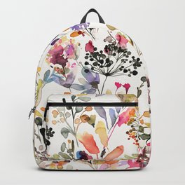 Wild grasses watercolor Backpack