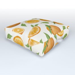 Orange Slices Light Version Outdoor Floor Cushion