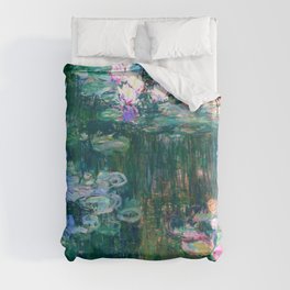 water lilies : Monet Duvet Cover