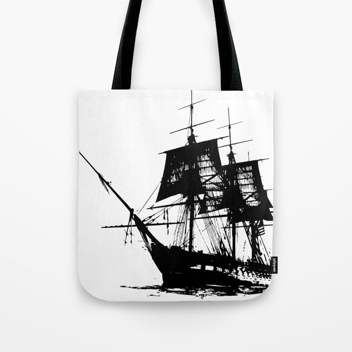 Pirate Ship Tote Bag