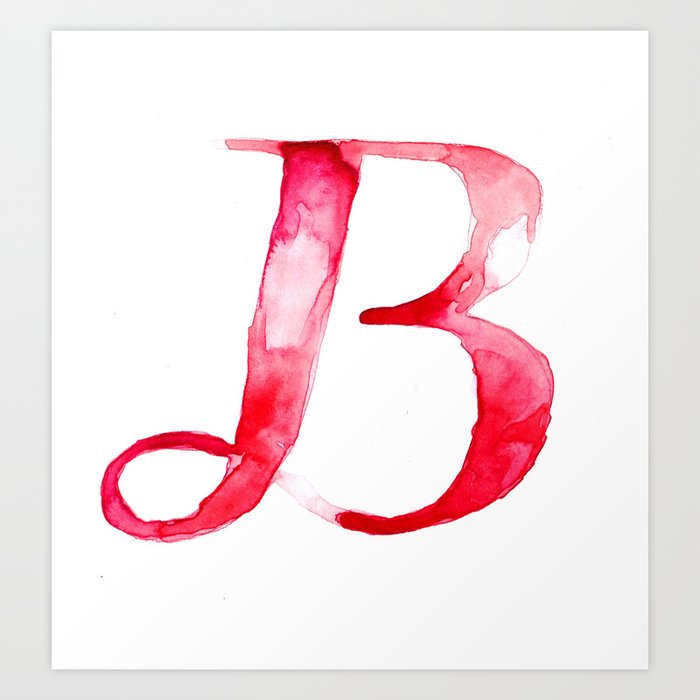 Alphabet B Art Print By Bridget Davidson | Society6