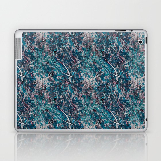 Psychedelic colorful mushrooms Laptop & iPad Skin