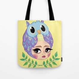 Owl girl Tote Bag