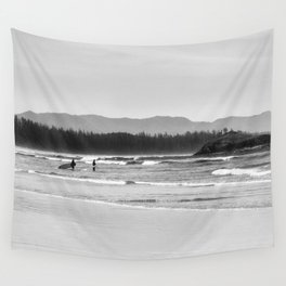 Tofino Grey Surf Wall Tapestry