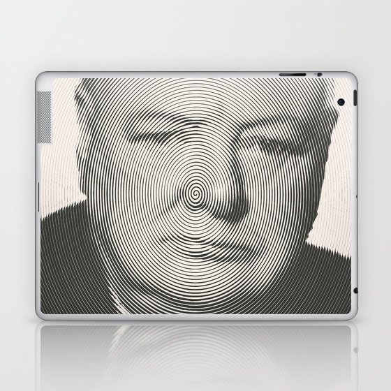 Winston Churchill Spiral Portrait Laptop & iPad Skin