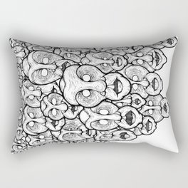 Face Space Rectangular Pillow