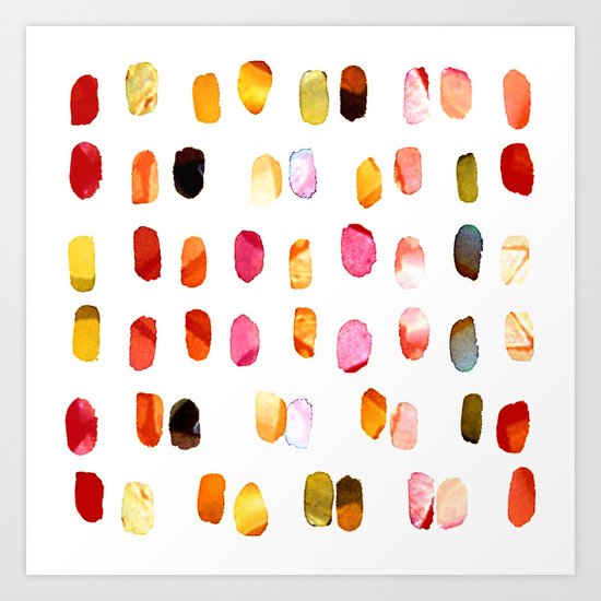 strokes of colors Art Print