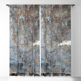 Abstract Grey with White Cloud Blackout Curtain