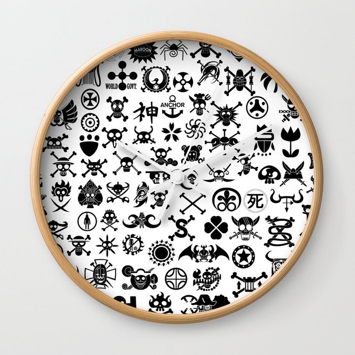 One Piece Jolly Roger Wall Clock