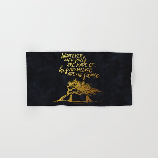 Wuthering Heights - Souls - Gold Foil Hand & Bath Towel