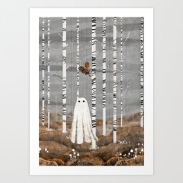 Mushroom forest Art Print