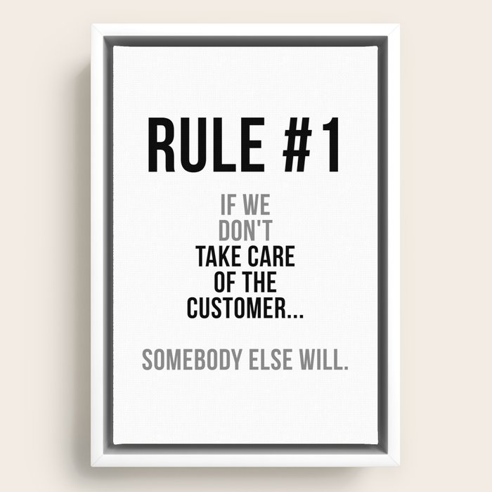 Take Care Of The Customer, Office Decor, Office Wall Art, Office Art