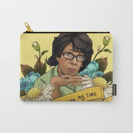 Reclaiming My Time Carry-All Pouch | Graphicdesign, Watercolor, Fortheculture, Digital, Traditionaltattoo, Maxinewalters, Auntiemaxine, Acrylic, Blackgirlmahic, Portrait 