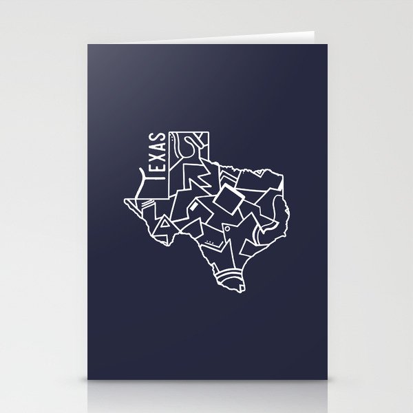 Texas Strong (Dark Blue) Stationery Cards