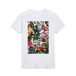 Floral and Birds XXXIX Kids T Shirt