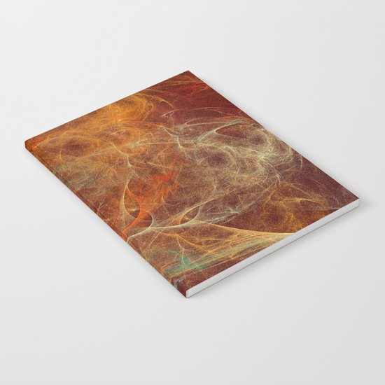 Abstract texture in autumn tones Notebook