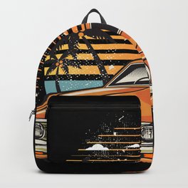 US Car Retro Car American Car Backpack | Uscars, Classicoldtimer, Graphicdesign, Musclecar, Americancar, Retrocar, Uscar, Americansled, Oldtimer, Inthesunset 