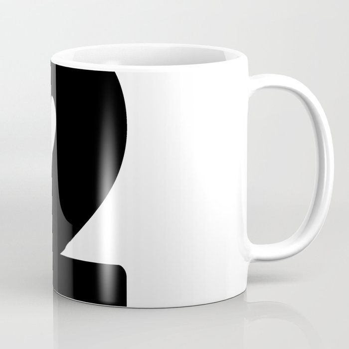 2 (Black & White Number) Coffee Mug