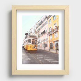 lisbon tram  Recessed Framed Print