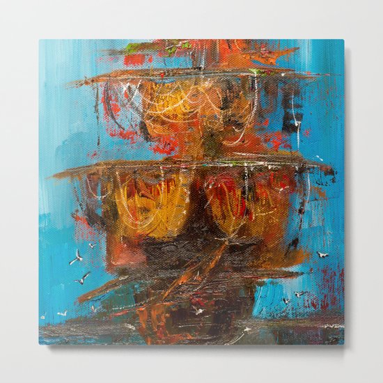 Pirate ship Metal Print